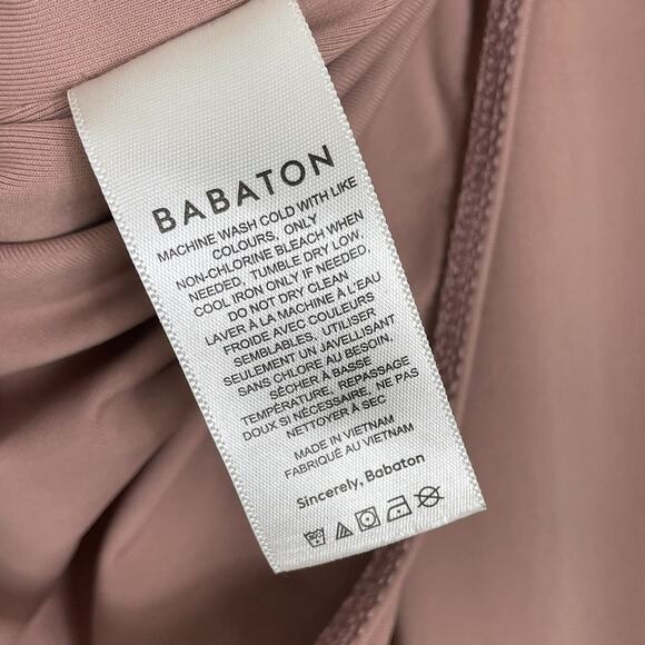 Aritzia Babaton Contour V-Neck Long Sleeve Bodysuit Deep Taupe Size Small Chic - Picture 11 of 12